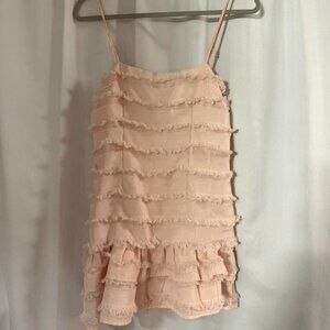 Princess Polly Women's Pink and Tan Dress